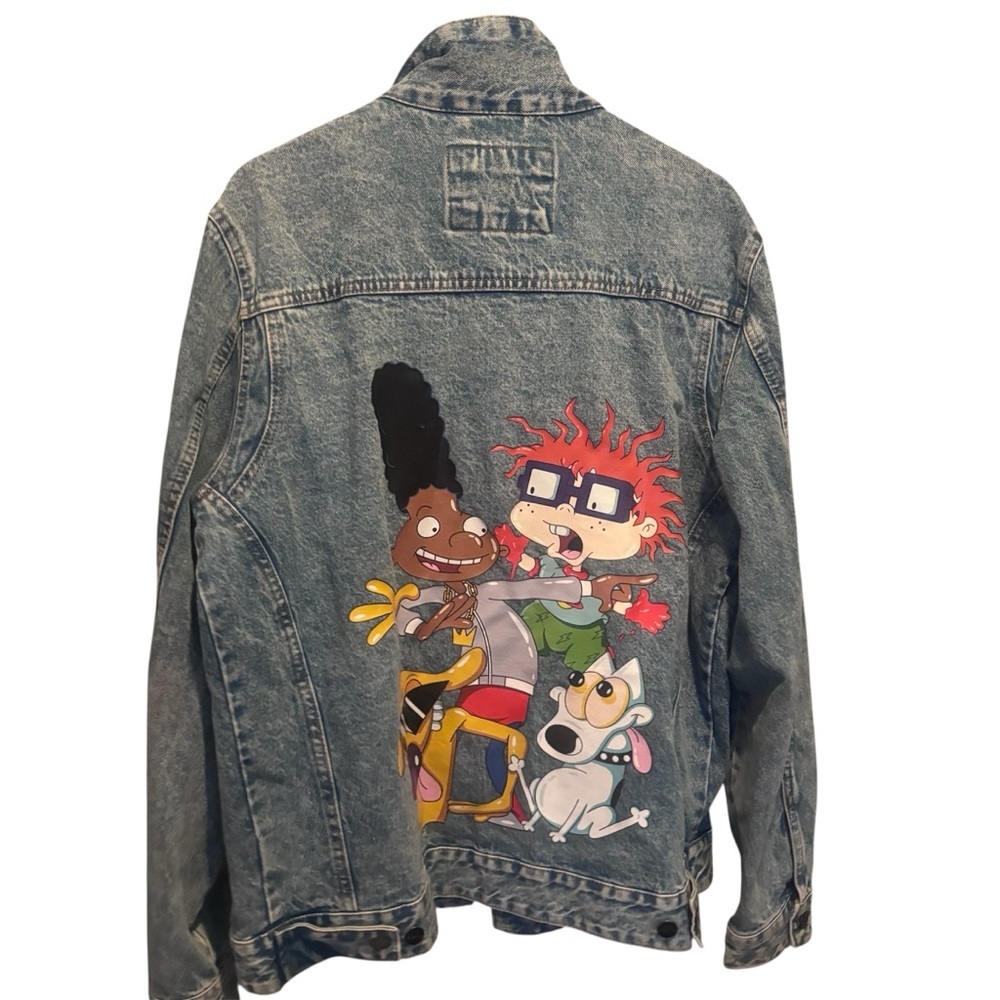 Nickelodeon Members Only Kids Rugrats Blue Denim Jacket Size Large - Picture 7 of 14